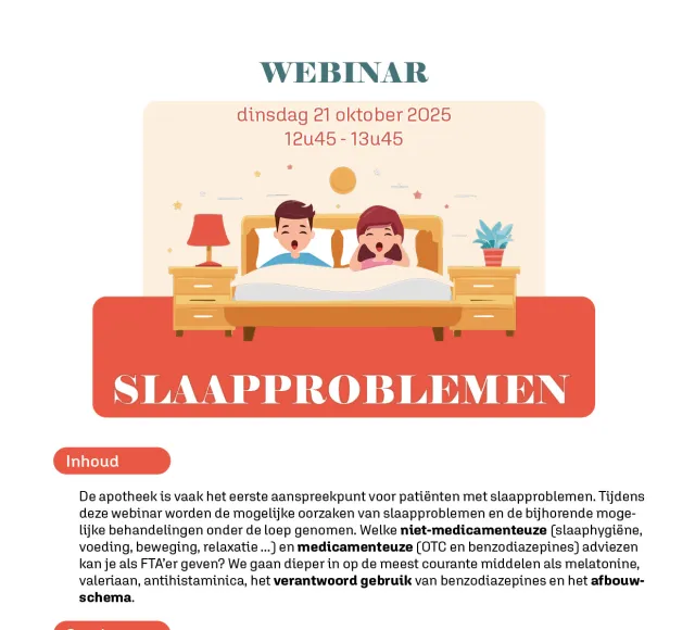 uitnodiging slaapproblemen