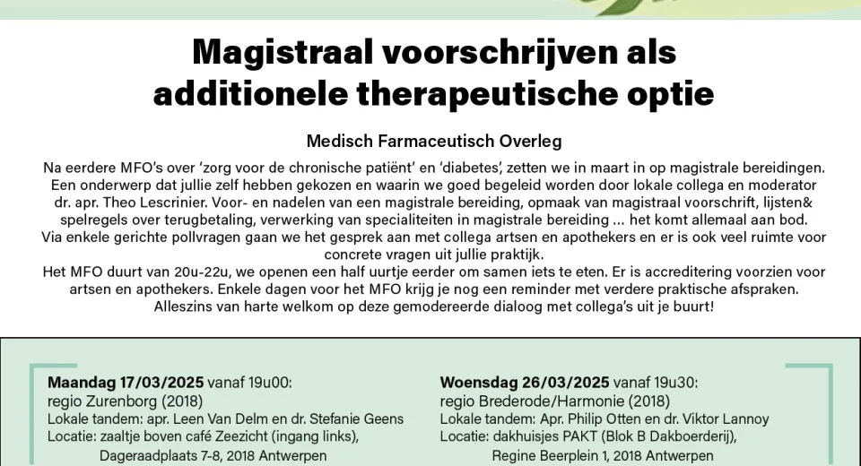 uitnodiging mfo magistrale bereidingen