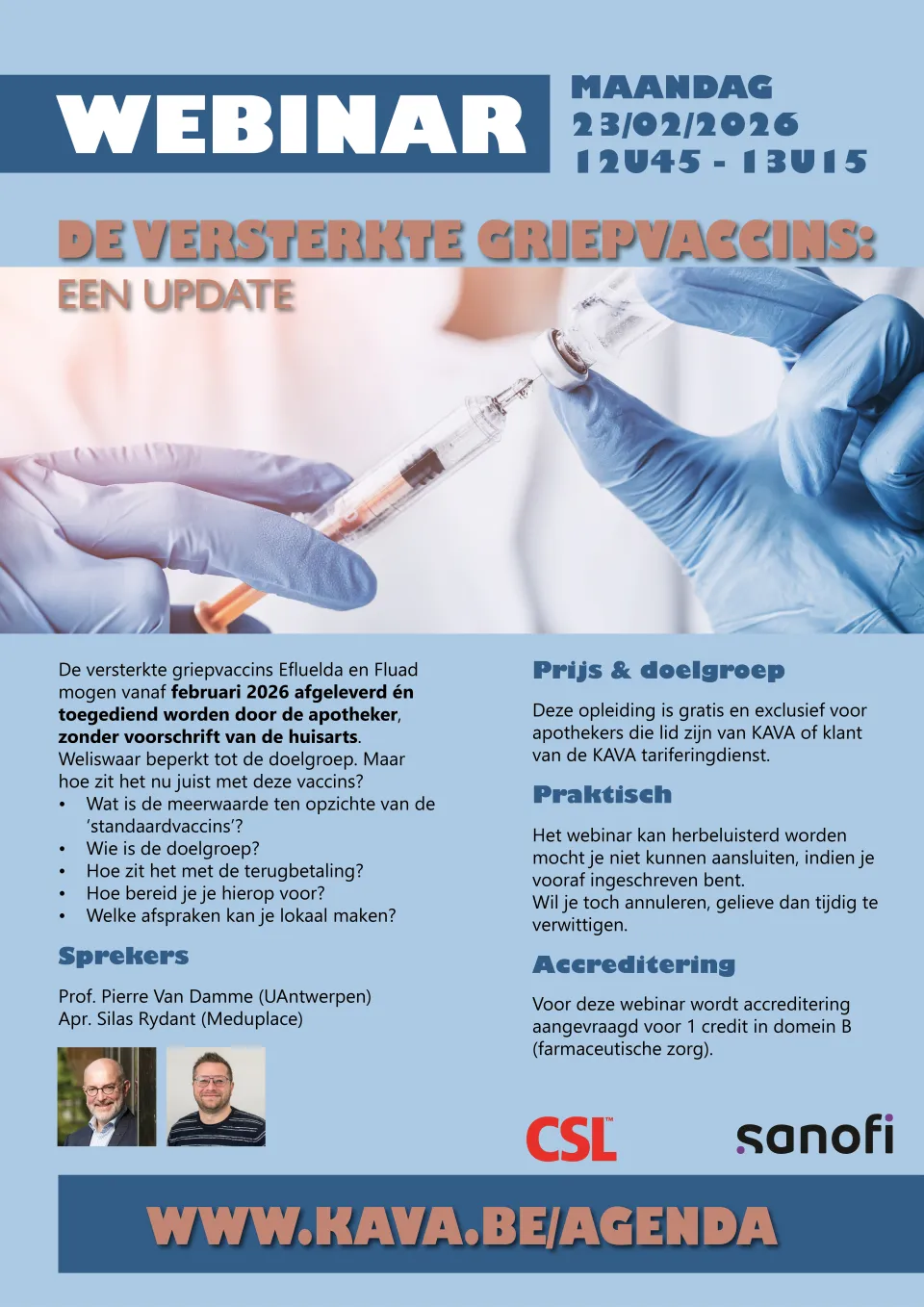 uitnodiging versterkte griepvaccins